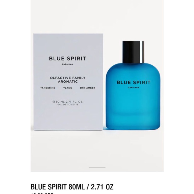 Nước hoa nam Zara man Blue Spirit