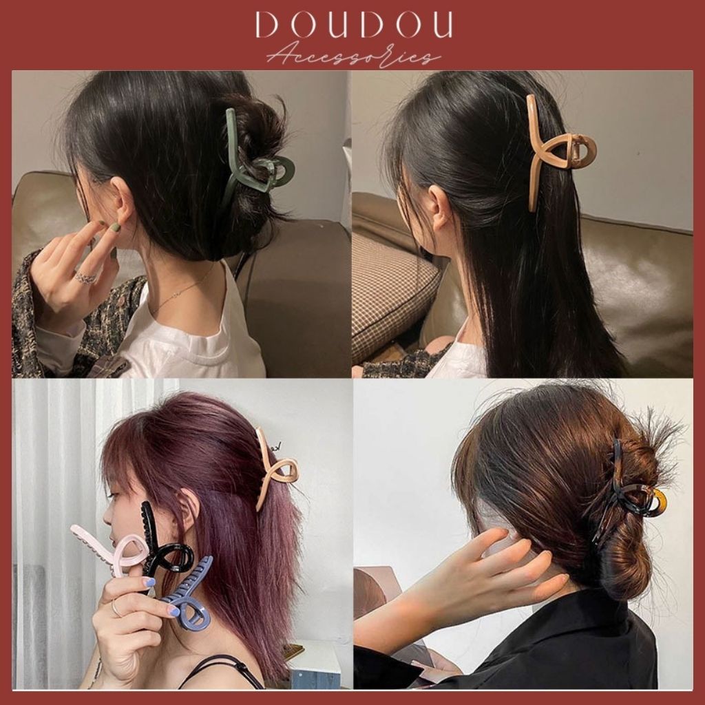 Phụ kiện kẹp tóc xinh Doudou Kẹp càng cua Hàn Quốc cỡ lớn cho nữ phong cách Hàn Quốc thời trang ZJ004