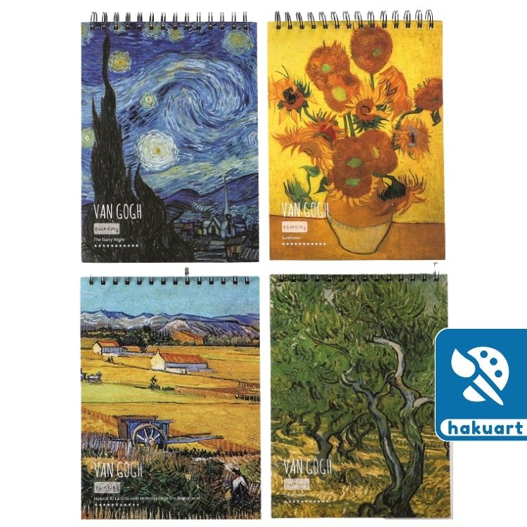 Sổ vẽ phác thảo - Sketchbook Châu Âu Van Gogh 100 Trang, 100Gsm - Họa Cụ Hakuart