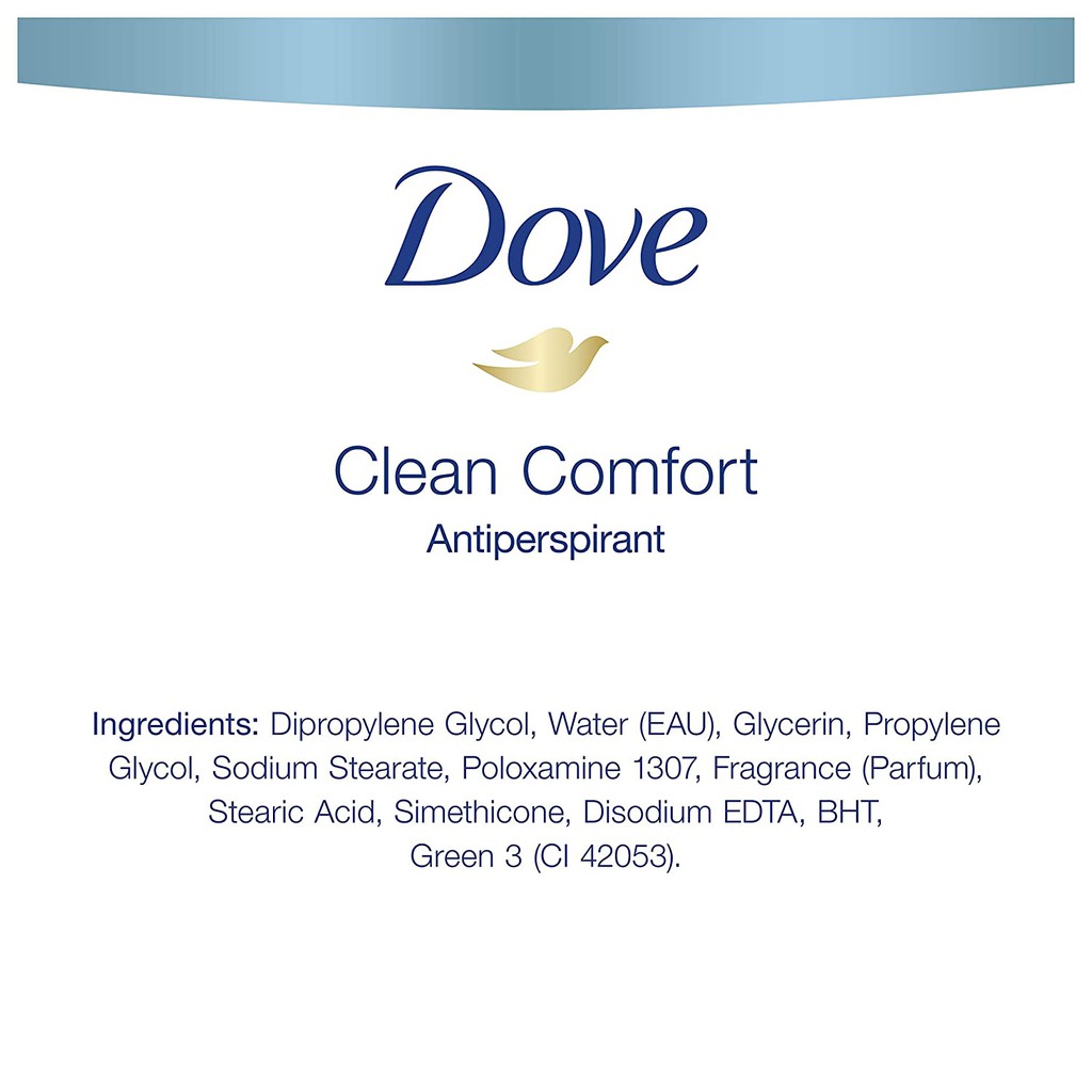 Lăn khử mùi nam dạng sáp Dove Men+Care Antiperspirant Deodorant Stick Clean Comfort 76g/85g (Mỹ)