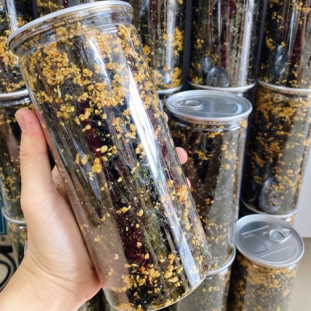 [Mã 156FMCGSALE hoàn 8% đơn 500K] 1LON PET RONG BIỂN CHÁY TỎI MÈ🌶150g | BigBuy360 - bigbuy360.vn