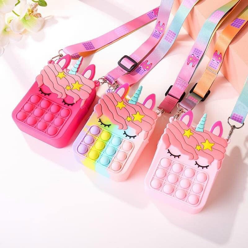 TÚI ĐEO CHÉO POP IT NGỰA PONY SIÊU HOT CHO BÉ