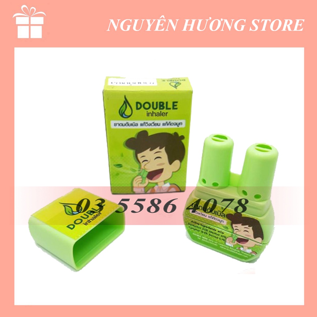 Ống hít thông mũi 2 đầu Double Inhaler 1ml Thái Lan