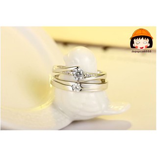 Nhẫn Đôi, Nhẫn Cặp Bạc 925 Bên Nhau Trọn Đời Đẹp Xuất Sắc !