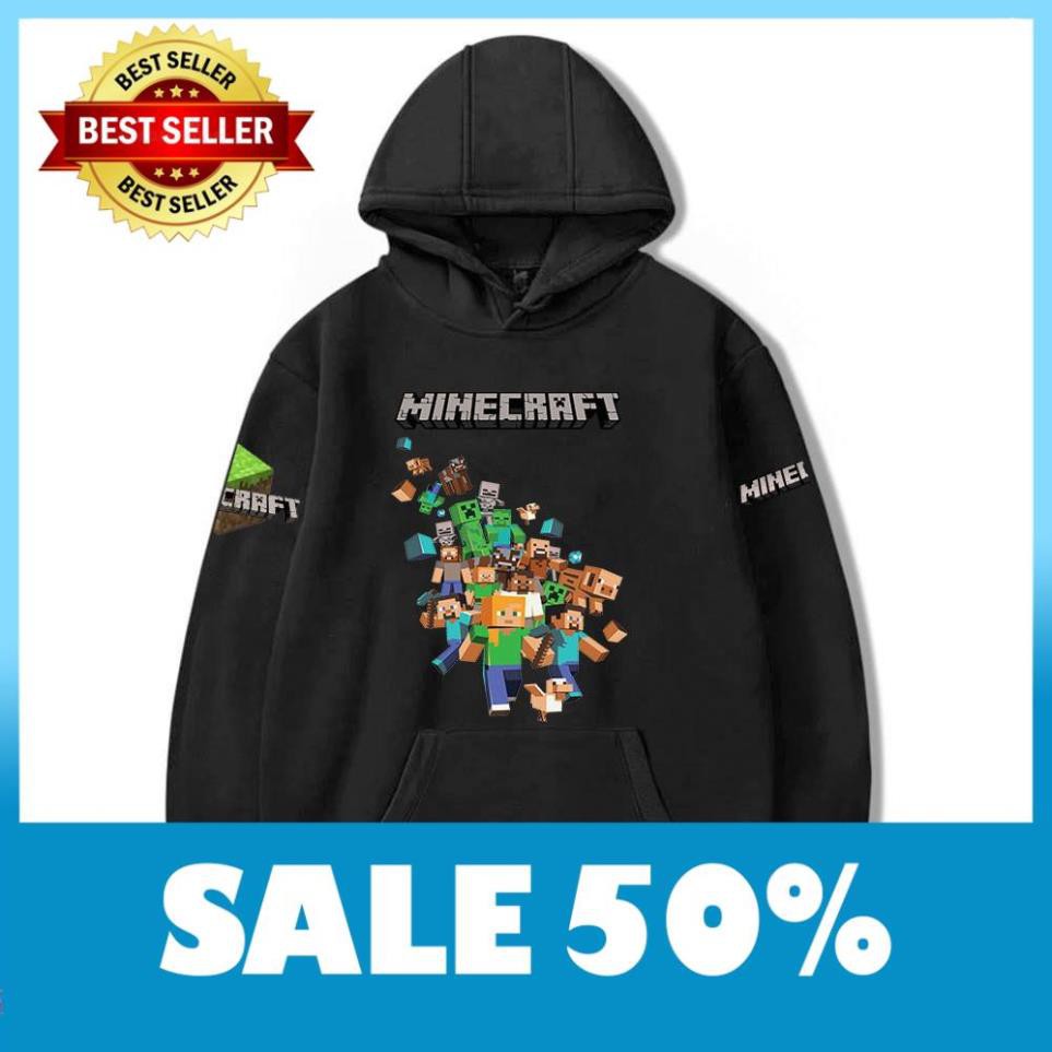 BST áo Hoodie Hero Team - Mini World - MineCraft cực chất - có size trẻ em