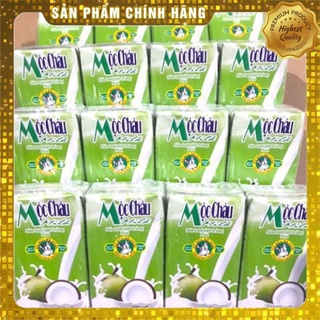 Vỉ 4 hộp sữa mộc châu dừa/đường 110ml