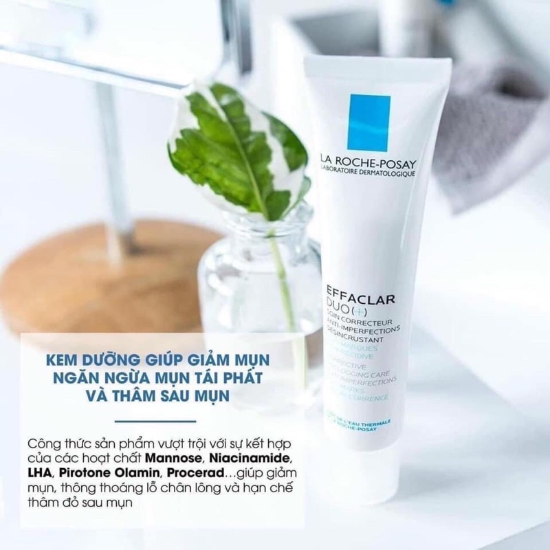 La Roche Posay Effaclar Duo+ 40ml Kem Dưỡng Ngừa Mụn Giảm Thâm Pháp