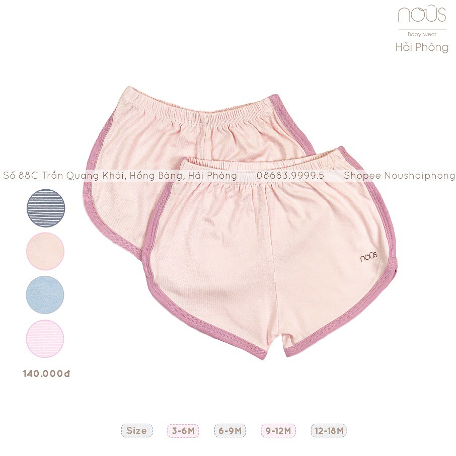 Set 2 Quần đùi Petit Nous Sale 2021 (Size 3M đến 12M)