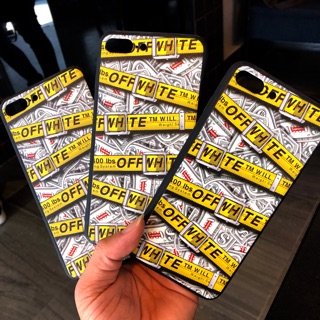 Ốp lưng iphone 7 plus off white chống trầy chống mồ hôi viền dẻo cực chất