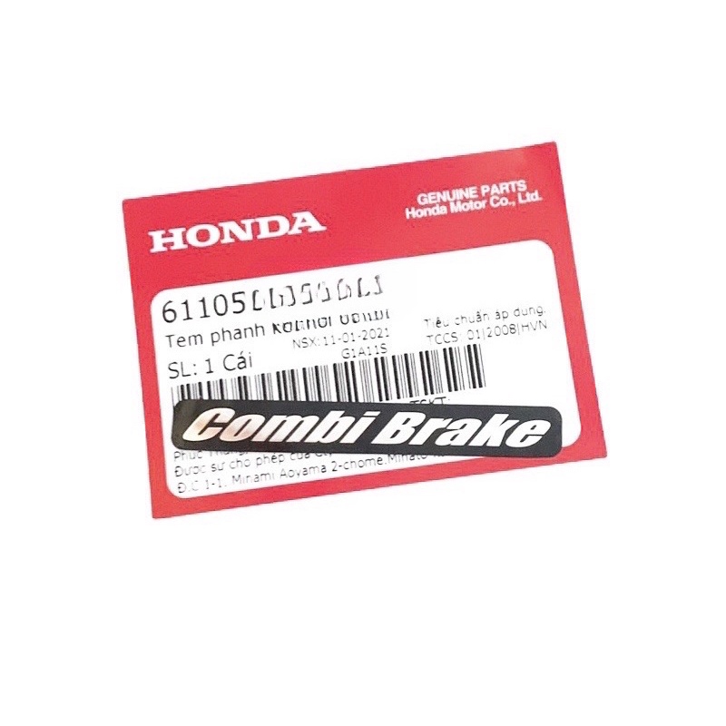 Tem Combi Breake cân bằng phanh HONDA AIR BLADE 110/LEAD 110/ Vario 125/Click 125/AB 125/LEAD125/SH MODE /PCX/VISION2014