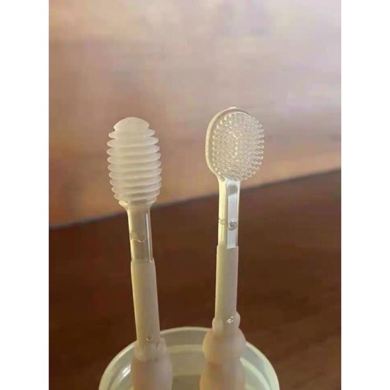 Rơ lưỡi chải răng silicon cho bé từ 0-8tháng
