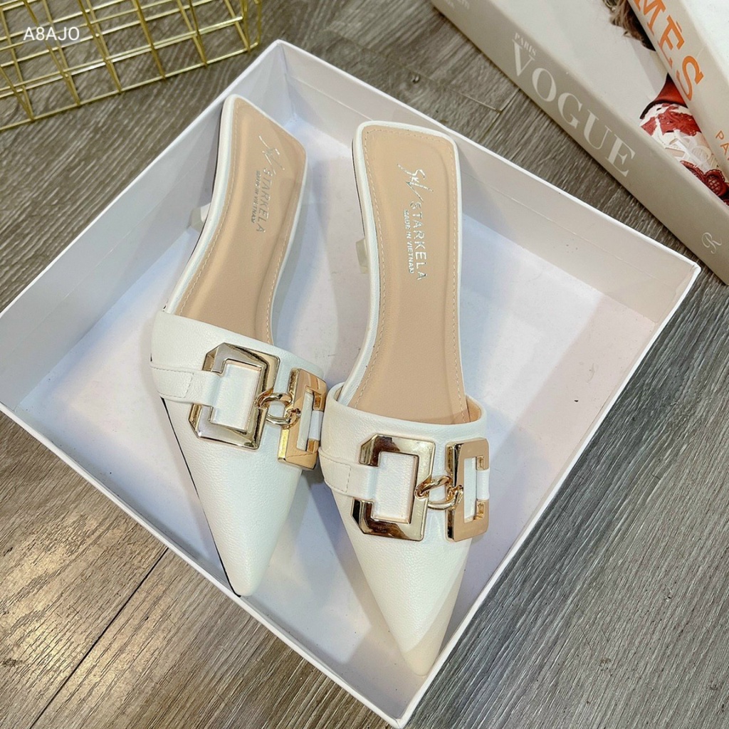 Sục Khóa Mũi Nhọn Gót Nhọn 5 Phân Chất Da Mịn Siêu Đẹp