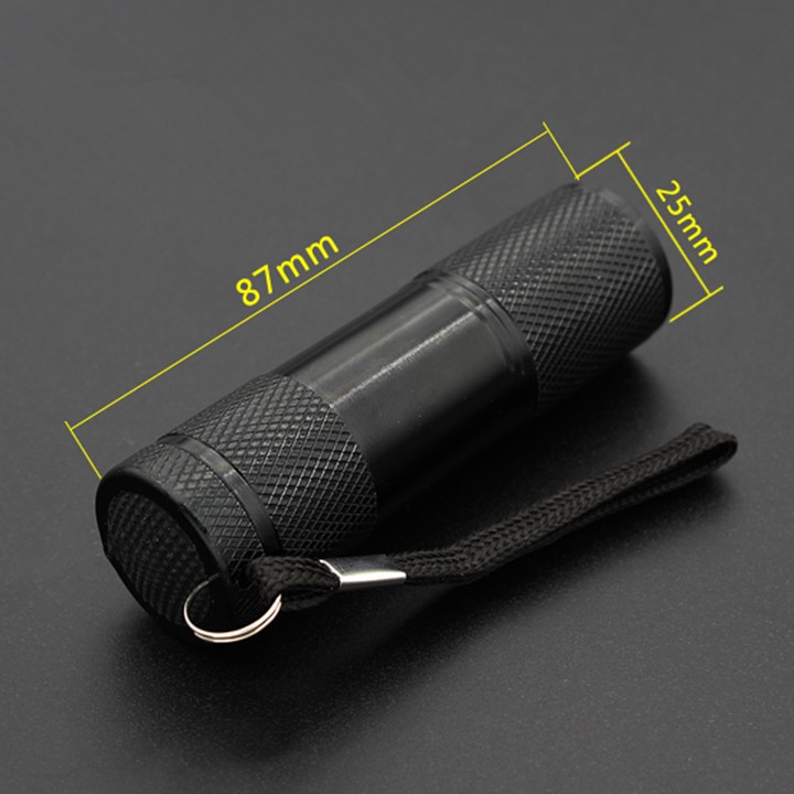 Đèn Pin Soi Tiền Giả 9 Bóng UV Tím - TTGS101