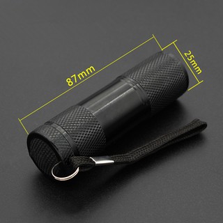 [HÀNG CÓ SẴN] Đèn Pin Soi Tiền Giả 9 Bóng UV Tím - TTGS101