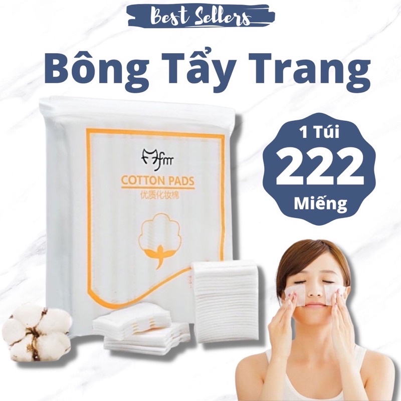 Bông tẩy trang 222 miếng Cotton Pads SMART MANELLE