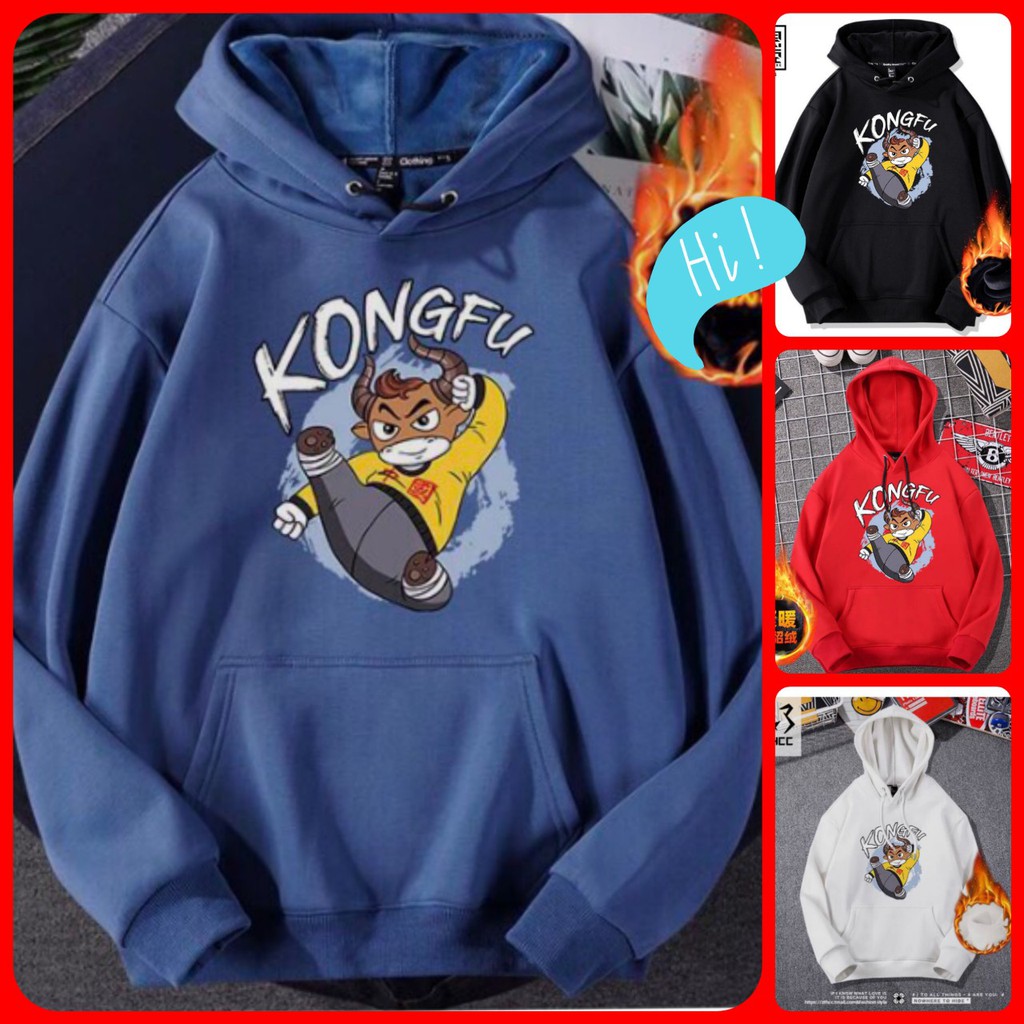[Kèm Quà]ÁO HOODIE - ÁO KHOÁC NỈ KONGFU Siêu Hot - AK.STORE