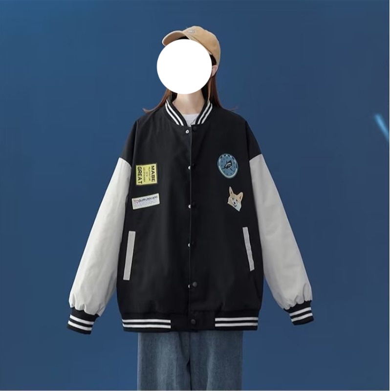 Áo Khoác Bóng Chày Phối Màu Sắc Tương Phản Phong Cách Hàn Quốc Cho Nam Size M-2XL