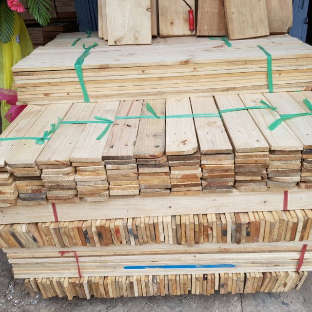 10 thanh gỗ thông pallet dài 130 cm bào 2 mặt