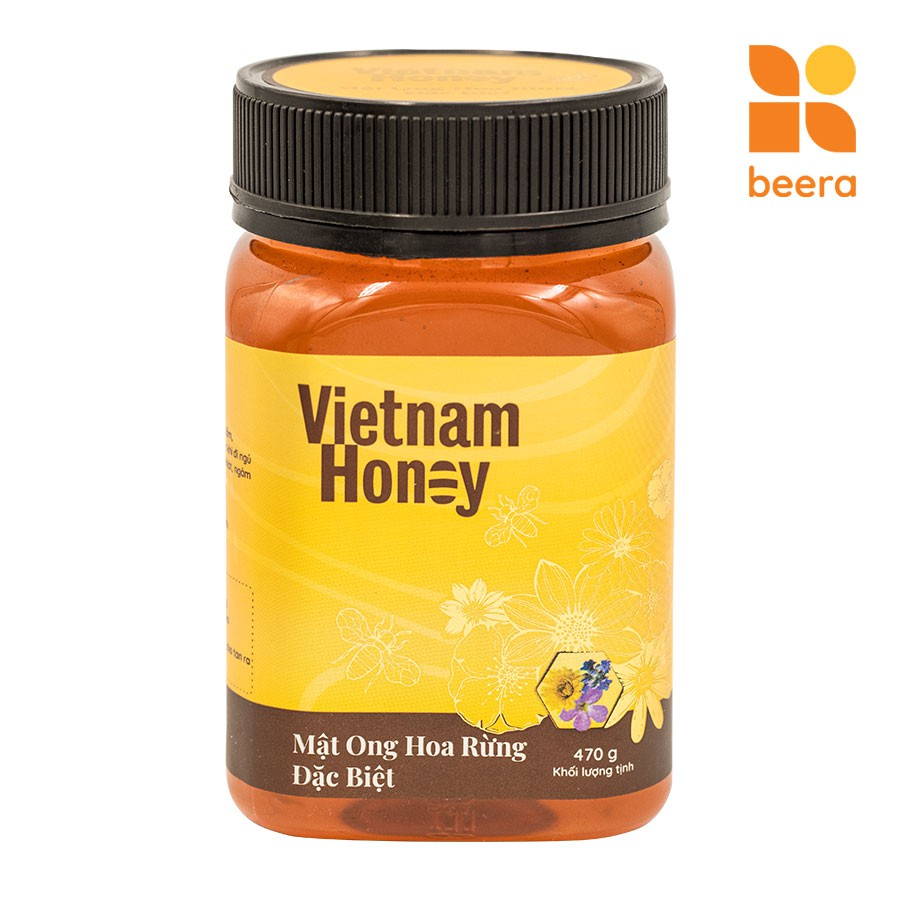 Mật Ong Nguyên Chất, Mật Ong Rừng đặc biệt 470g-Vietnamhoney Beera