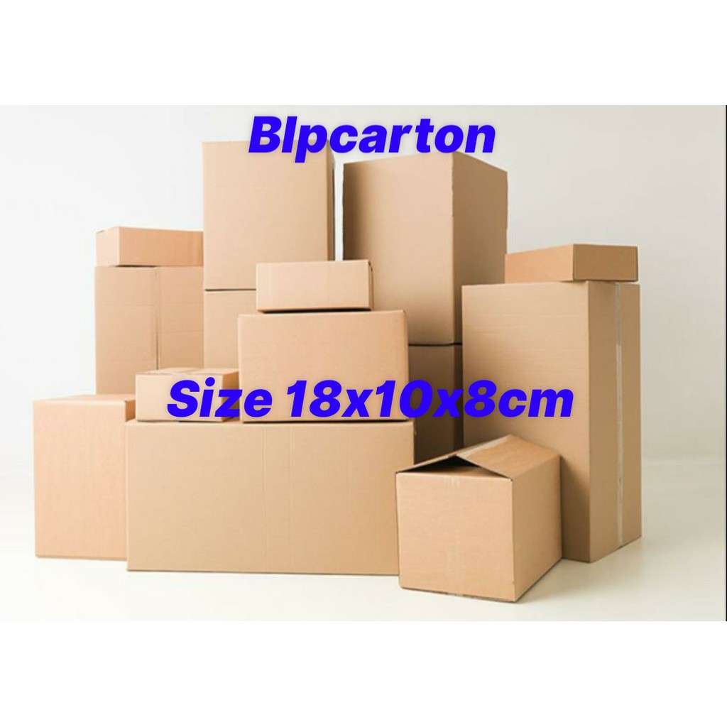 Thùng carton size 18x10x8cm bộ 50 hộp