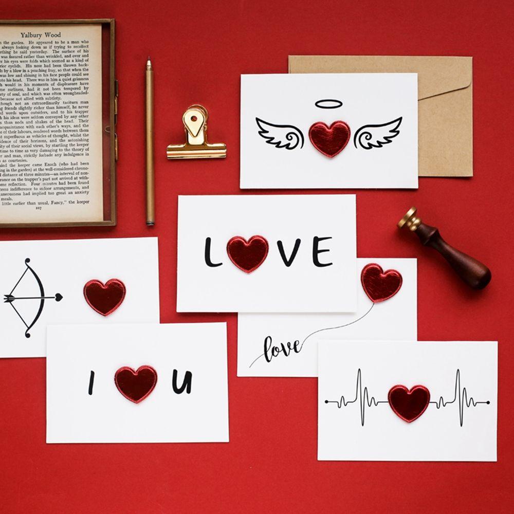 Thiệp Mời Đám Cưới / Valentine Hình Trái Tim Lãng Mạn Bằng Da