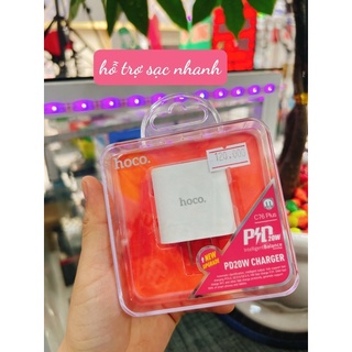 Cóc Sạc Nhanh Hoco C76 Plus PD Type C Cho IPhone 20W