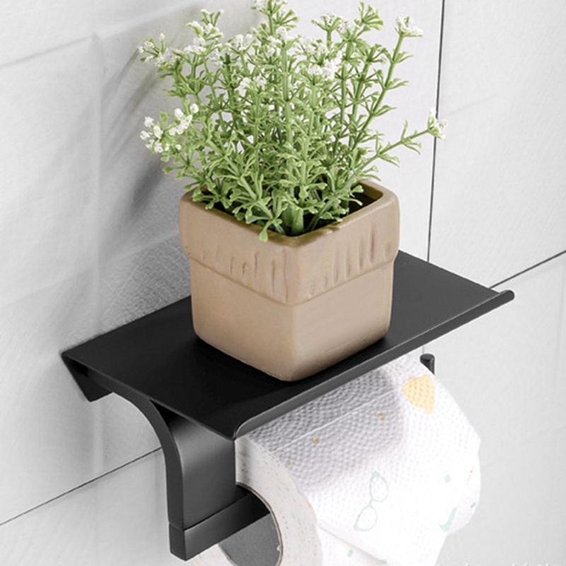 Giá Đỡ Cuộn Giấy Vệ Sinh Gắn Tường Bằng Thép Không Gỉ Tiện Lợi Dành Cho Nhà Tắm