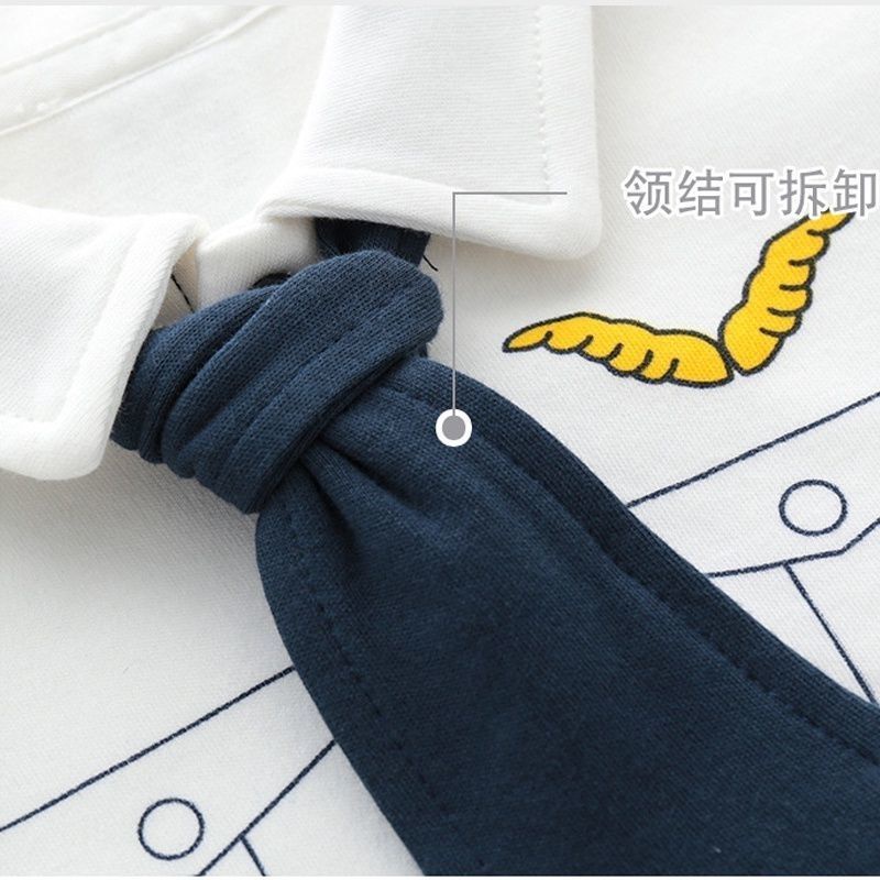 Bộ Áo Liền Quần Tay Ngắn Chất Liệu Cotton Mỏng Thời Trang Mùa Hè Cho Bé Trai