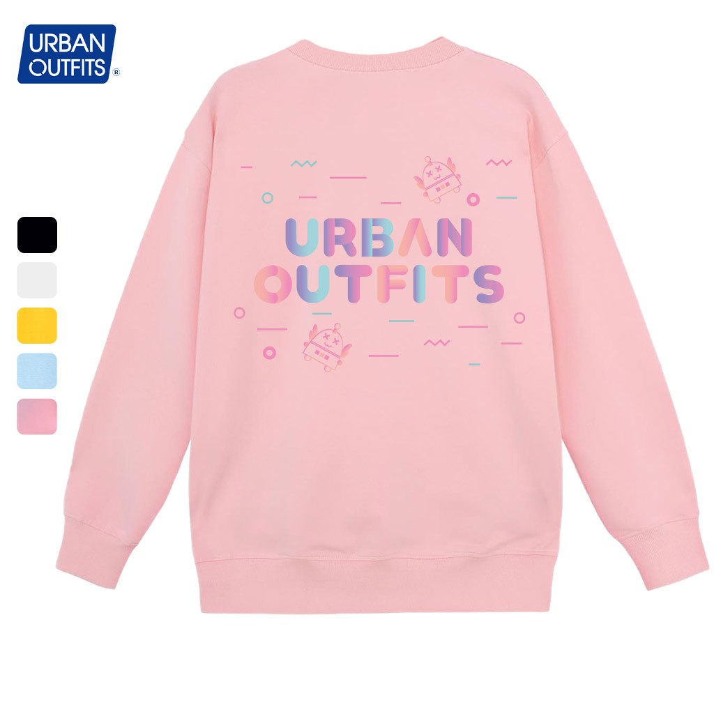 Áo Sweater Form Rộng Nữ Nam URBAN OUTFITS In BOTS UO SWO26 Thun Cotton Nỉ 4 Chiều Local Brand