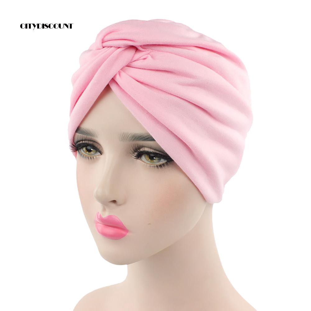 Mũ turban trùm đầu kiểu dáng thời trang dành cho nữ