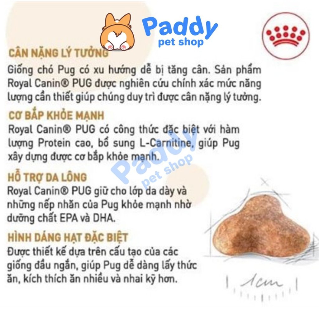  Hạt Royal Canin Pug Adult Cho Chó Pug Trưởng Thành