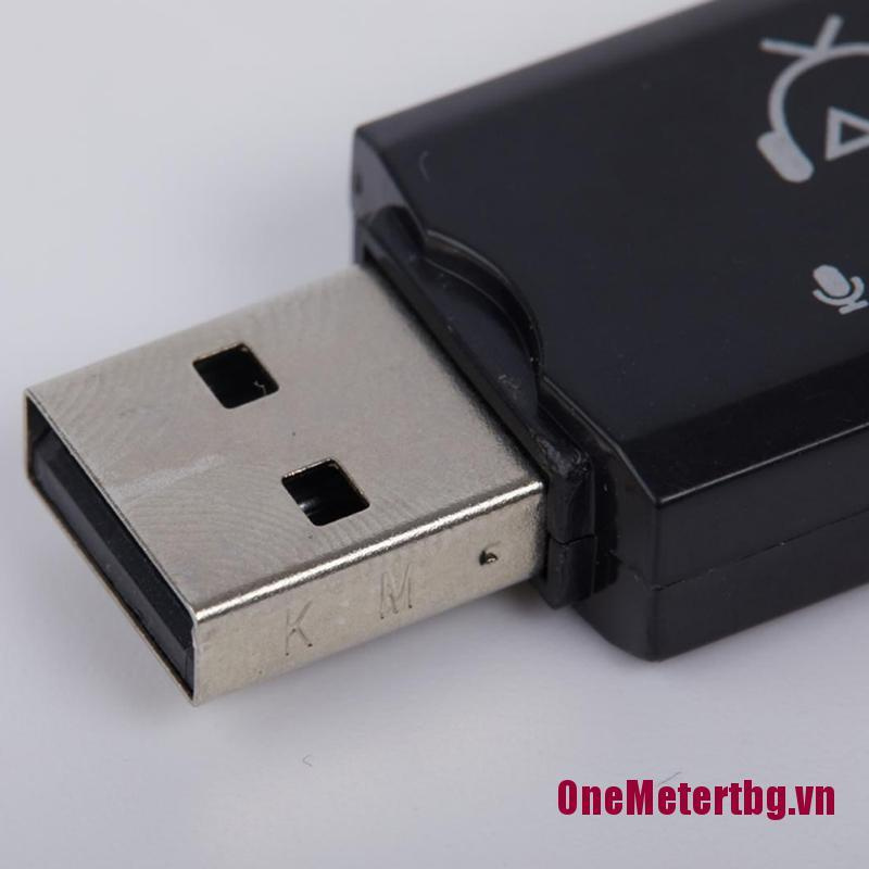 【OneMetertbg】USB Bluetooth Music Stereo Wireless Audio Receiver Adapter 3.5mm Home Car PC AUX