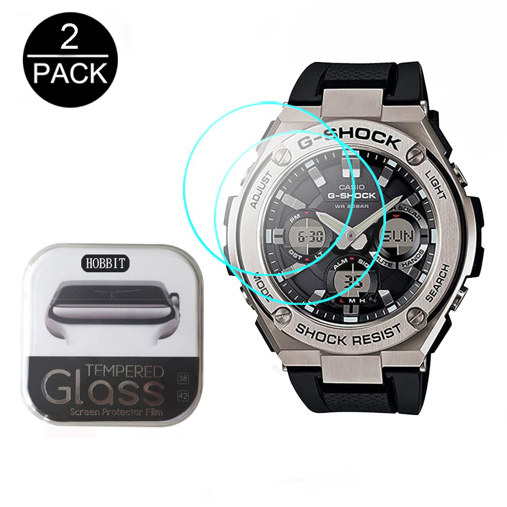 Set 2 Kính Cường Lực Trong Suốt 2.5D 9H Cho Đồng Hồ Casio G Shock gst-S110 S310 W310 S300 W330 gst-W110 B200 B100D GAS-100