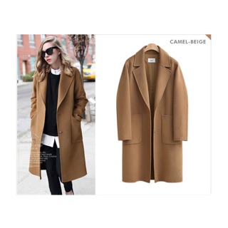Dạ camel dáng dài xuất