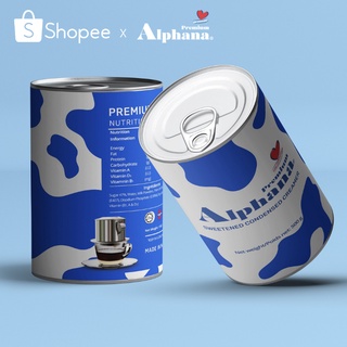 Sữa đặc có đường Premium Alphana nhập khẩu Malaysia lon 500g giàu Protein Vitamin A D3 B1 - Không Choles thumbnail