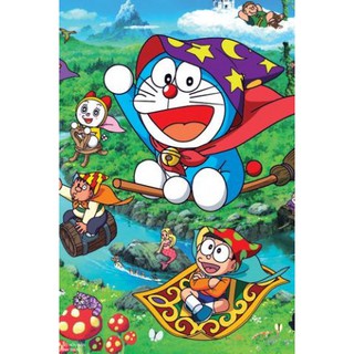 Tranh đính đá 5D hoạt hinh doremon dễ thương - tự đính đá toàn bộ