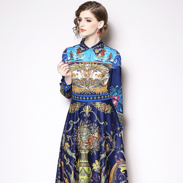 Đầm lụa xanh