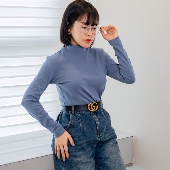 LIIN - Áo Thun Giữ Nhiệt Cổ Lọ 3 Phân Chất Liệu Co Giãn CT0001