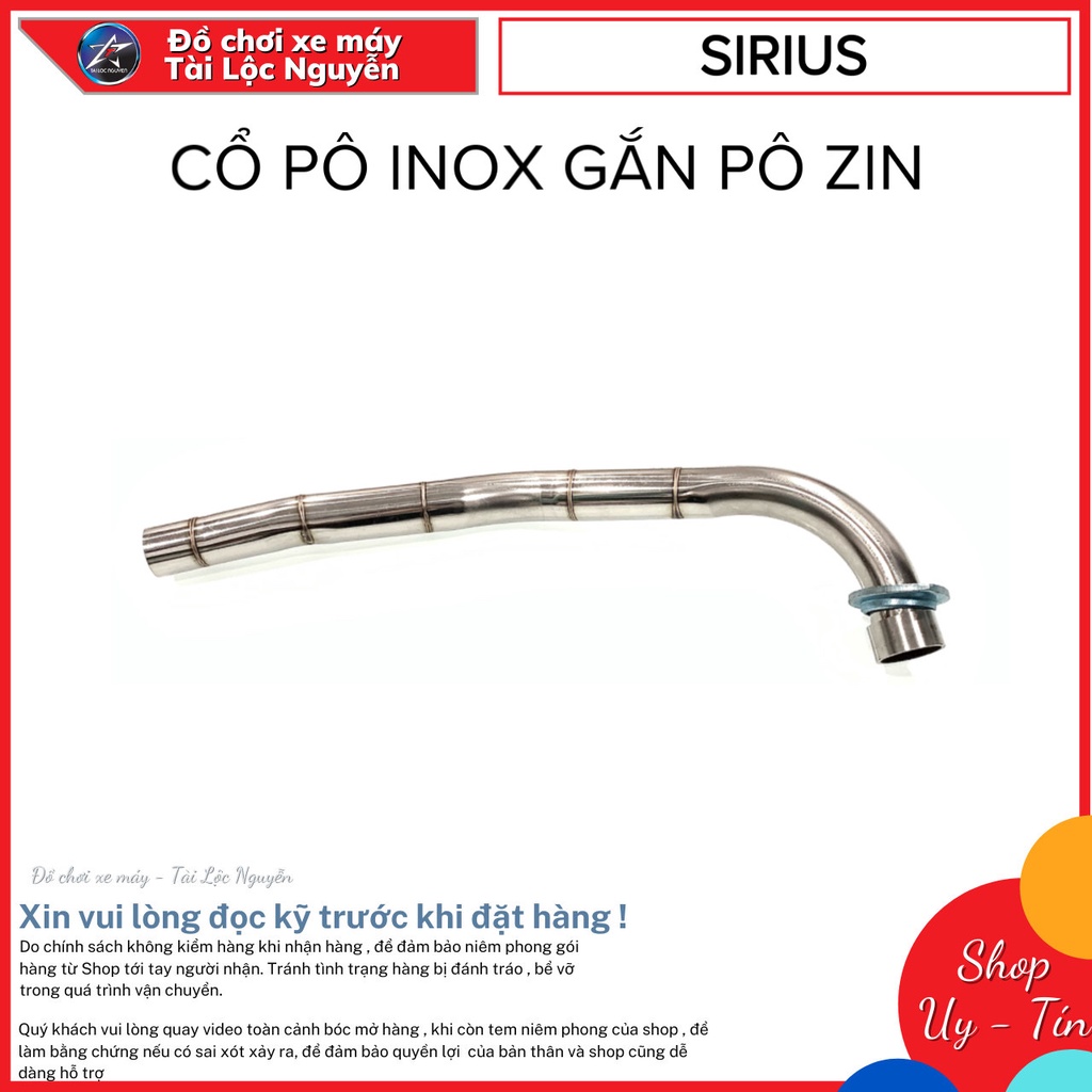 CỔ PÔ INOX GẮN PÔ ZIN CHO SIRIUS/SIRIUS FI