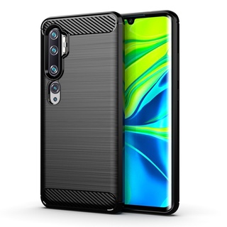 Ốp Điện Thoại tpu Silicone Mềm Chống Sốc Họa Tiết Sợi Carbon Cho Mi Xiaomi Note10 Pro CC9Pro