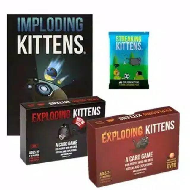 Bộ Đồ Chơi Board Game Exploding Kittens / Nsfw / Imploding / Streaking Thẻ