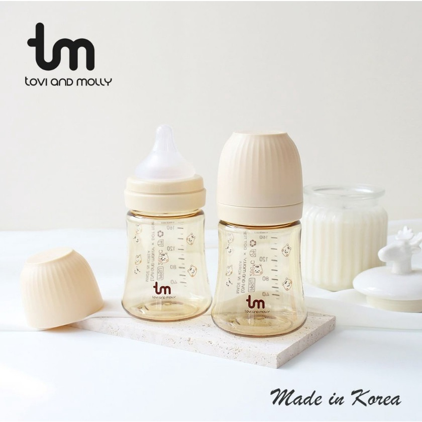 [Tách Set] Bình Sữa, Bình Hút TM Con Thỏ Hàn Quốc Cho Bé 180ML- 280ML