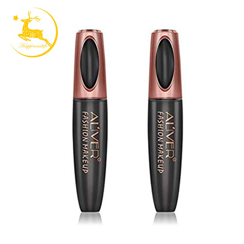 (Hàng Mới Về) Set 2 Mascara Aliver Sợi Tơ 4d Làm Dày Và Dài Mi Tự Nhiên Chống Thấm Nước