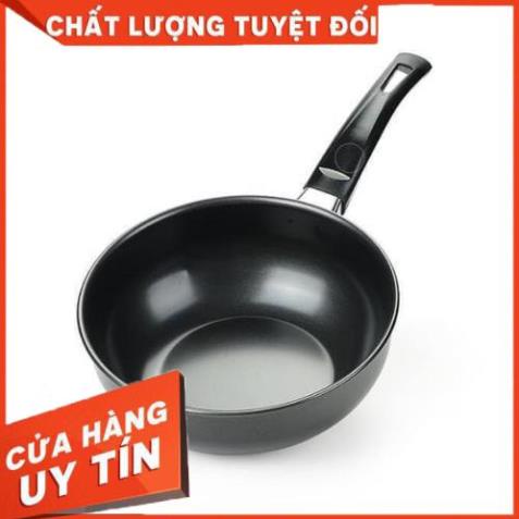 Chảo Chống Dính Sâu Lòng 18cm, Chiên, Dán, Xào Đa Năng Siêu Bền Dùng Cho Mọi Loại Bếp - Tặng Kèm Khăn Lau Bếp