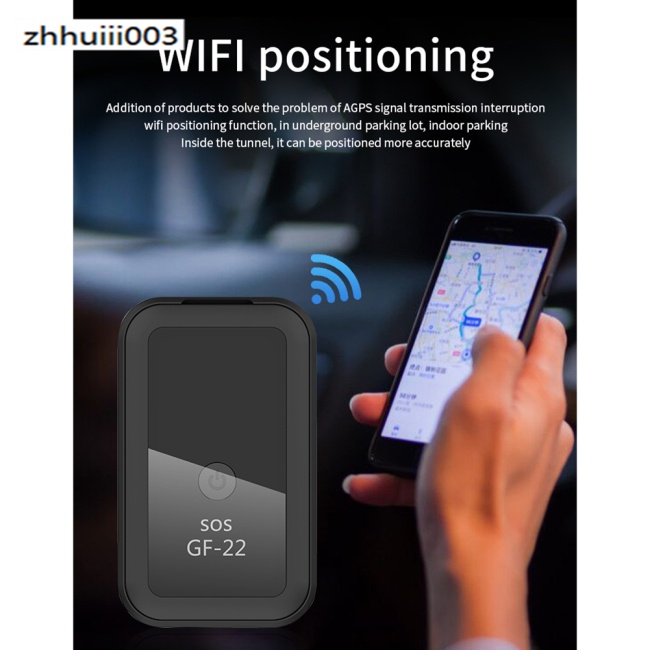 Thiết Bị Định Vị GPS Mini Không Dây Chống Trộm ZHIHUI GF22 Cho Xe Máy/Xe Hơi