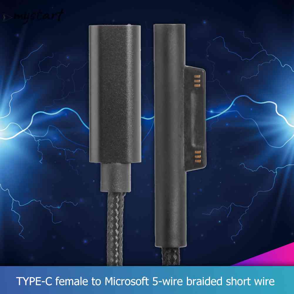 Cáp Chuyển Đổi USB Type C 65W PD Cho Microsoft Surface Pro 5