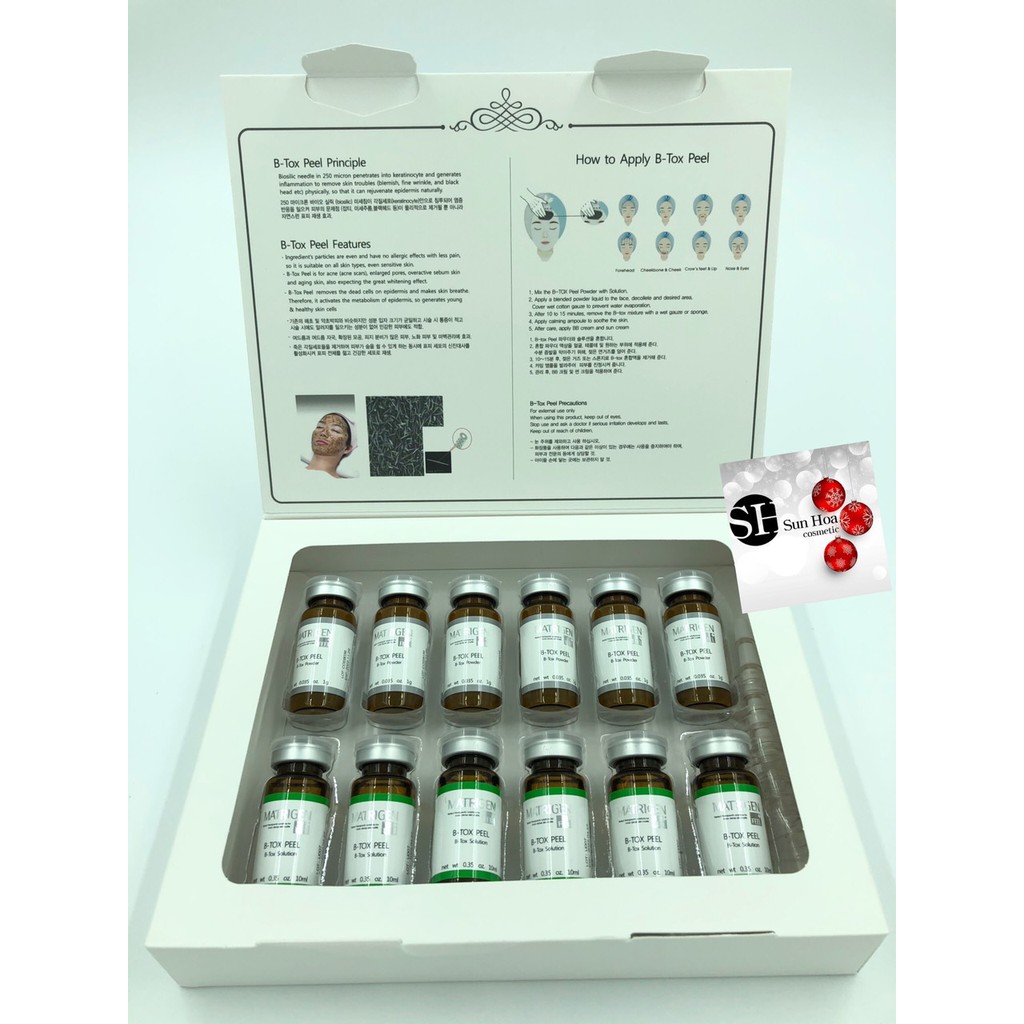 B-TOX PEEL 2 MÀU- 1 Cặp Tảo và Nước Hoạt Chất B-Tox