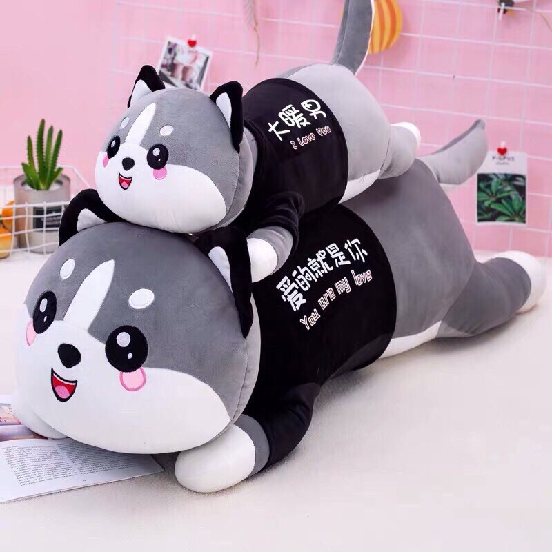 Gấu Bông Chó Husky, Mèo Husky Siêu Yêu