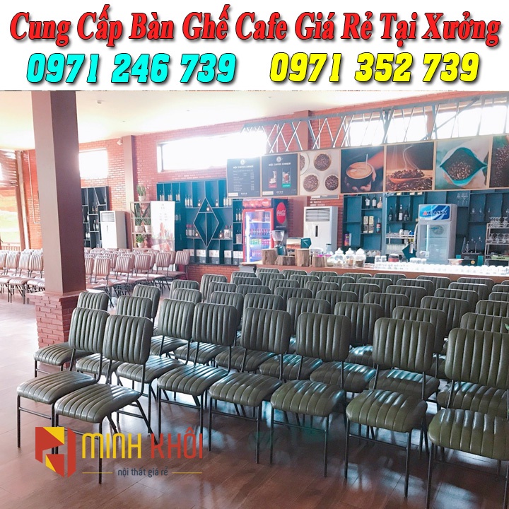 Ghế Lotte bọc nệm nhiều màu cho quán cafe, trà sữa, quán ăn