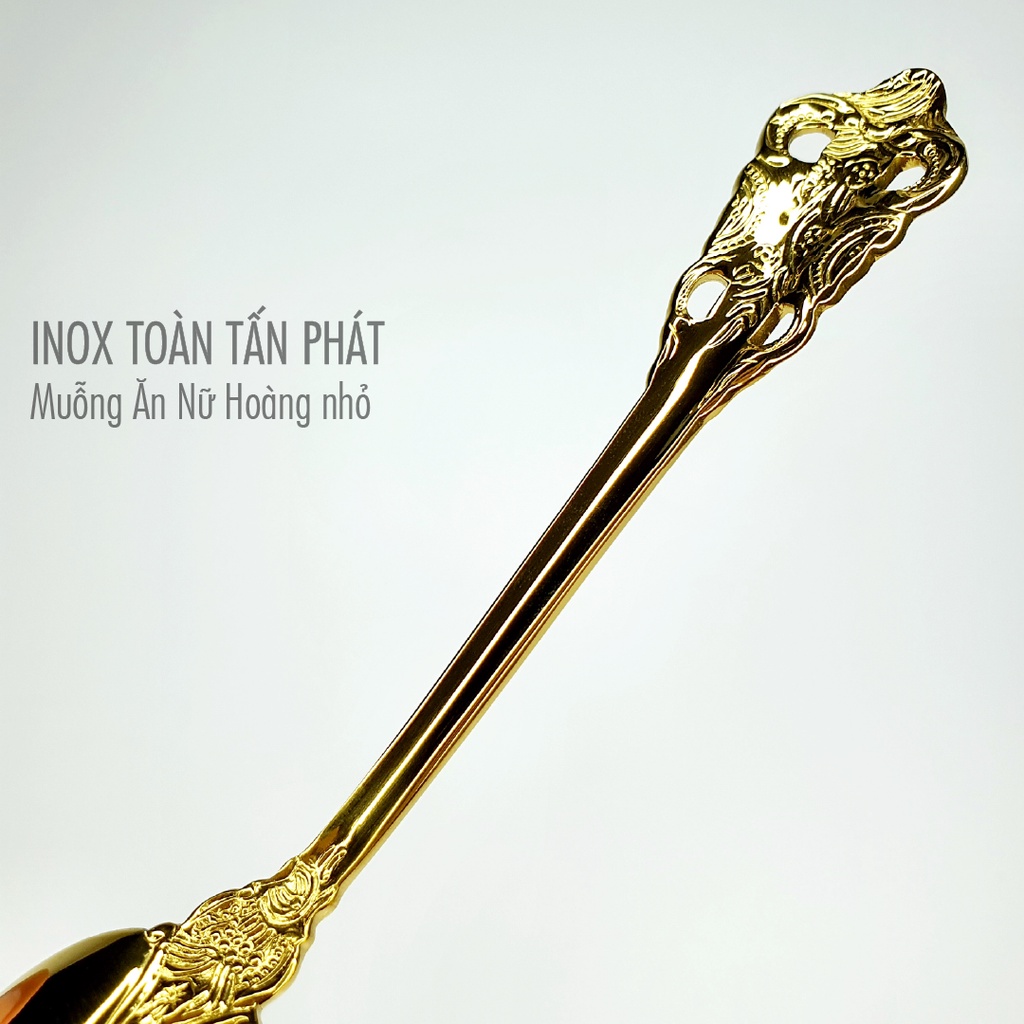 Muỗng Ăn Inox Hoa Văn Nữ Hoàng nhỏ - INOX 304